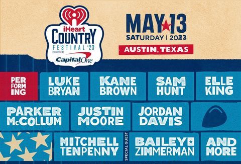 iHeartRadio Country Festival: Luke Bryan, Justin Moore, Sam Hunt, Elle King, Kane Brown, Parker McCollum & Jordan Davis at Mitchell Tenpenny Tour